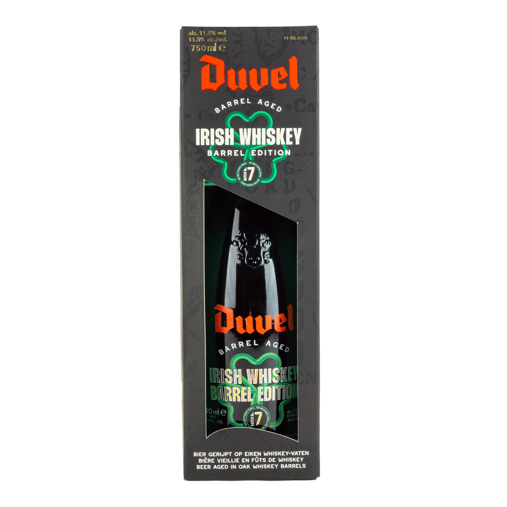 Duvel Barrel Aged Batch 7 Irish Whiskey Edition 750ml Bottle and Tasting Glass - Kent Street Cellars