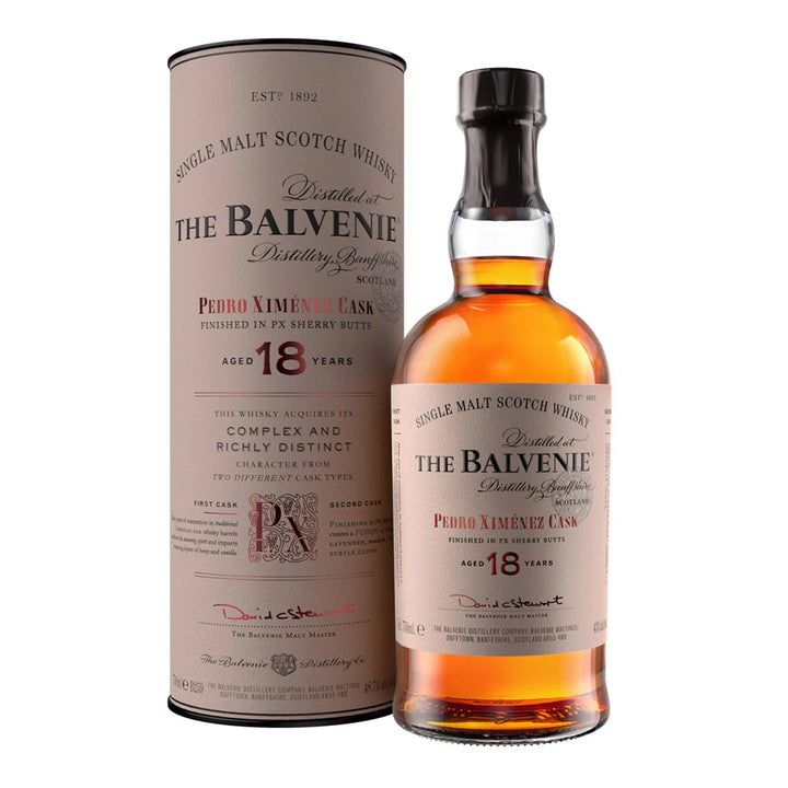 Balvenie 18 Year Old Pedro Ximenez Sherry Cask Single Malt Scotch Whisky 700ml