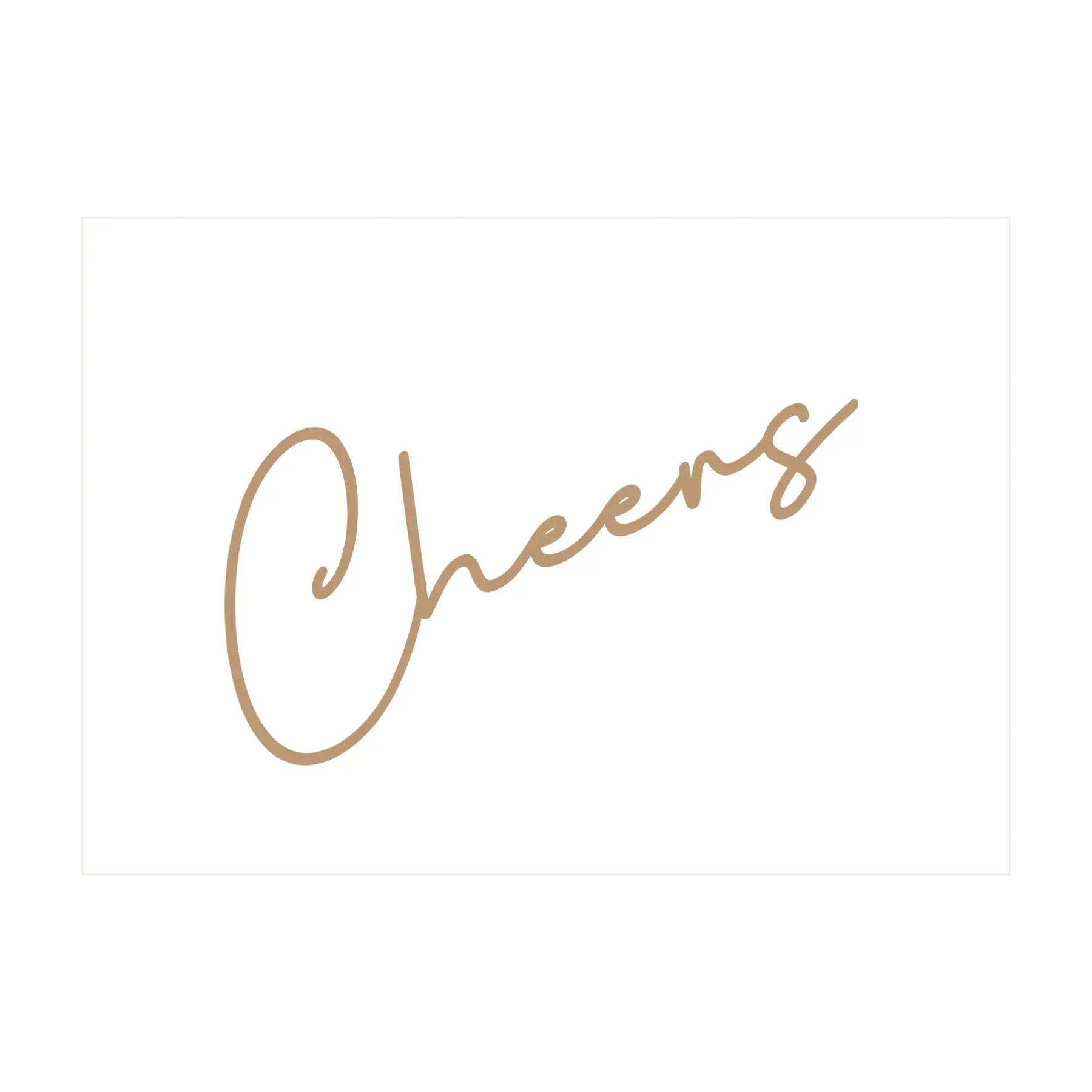Cheers Greeting Card - Kent Street Cellars