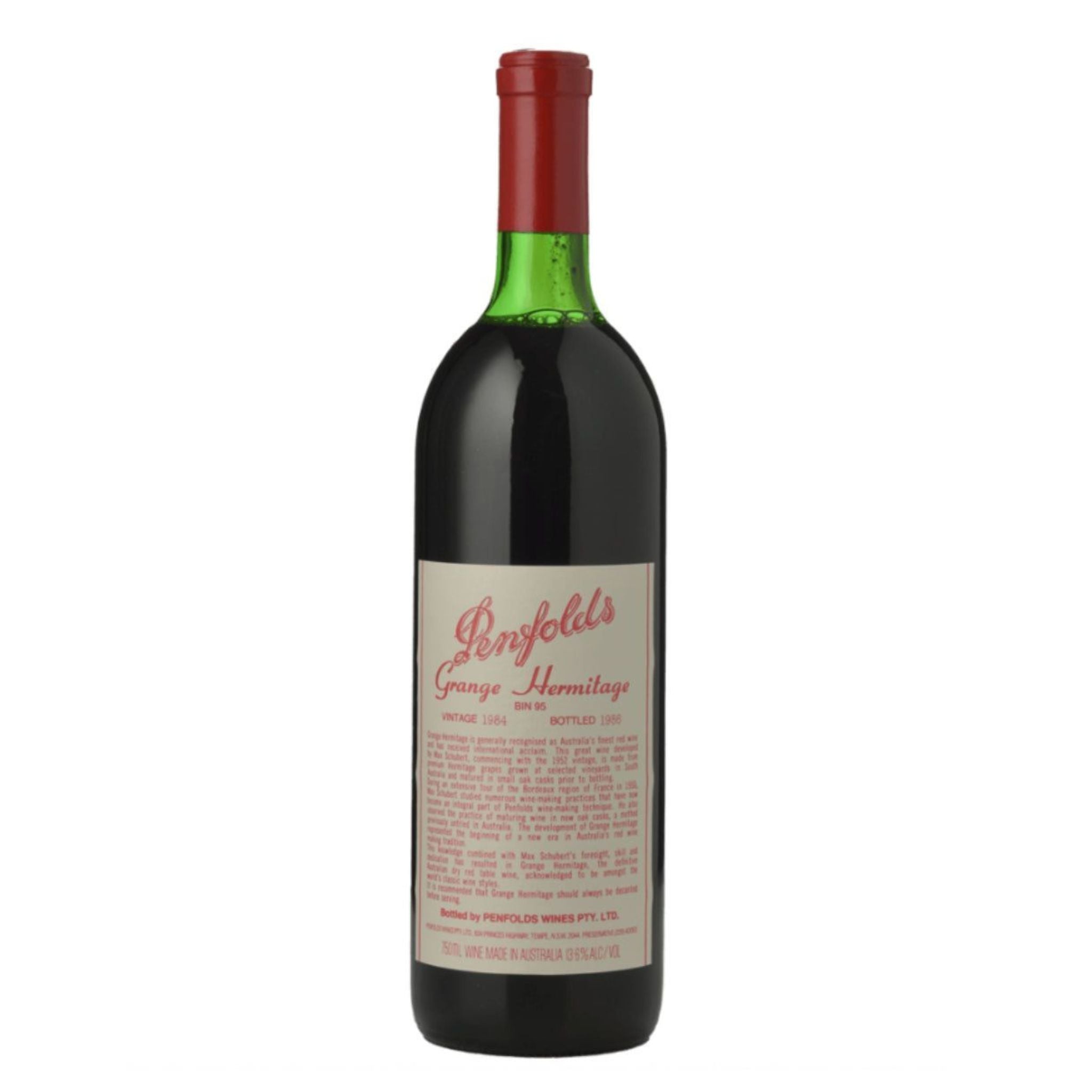 Penfolds Bin 95 Grange Shiraz 1984 (Signed By Max Schubert)
