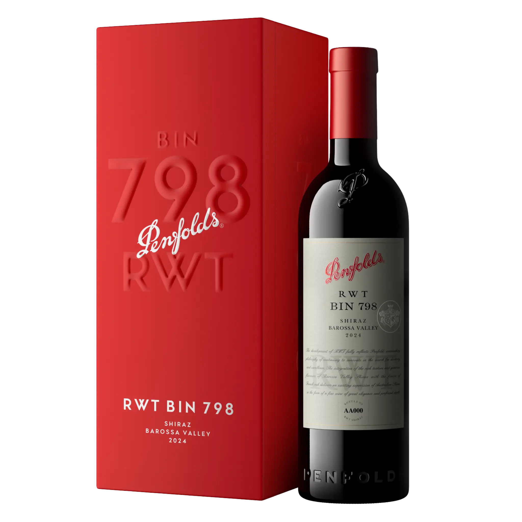 Penfolds RWT Bin 798 Shiraz 2024 (Gift Boxed) (Pre Order)