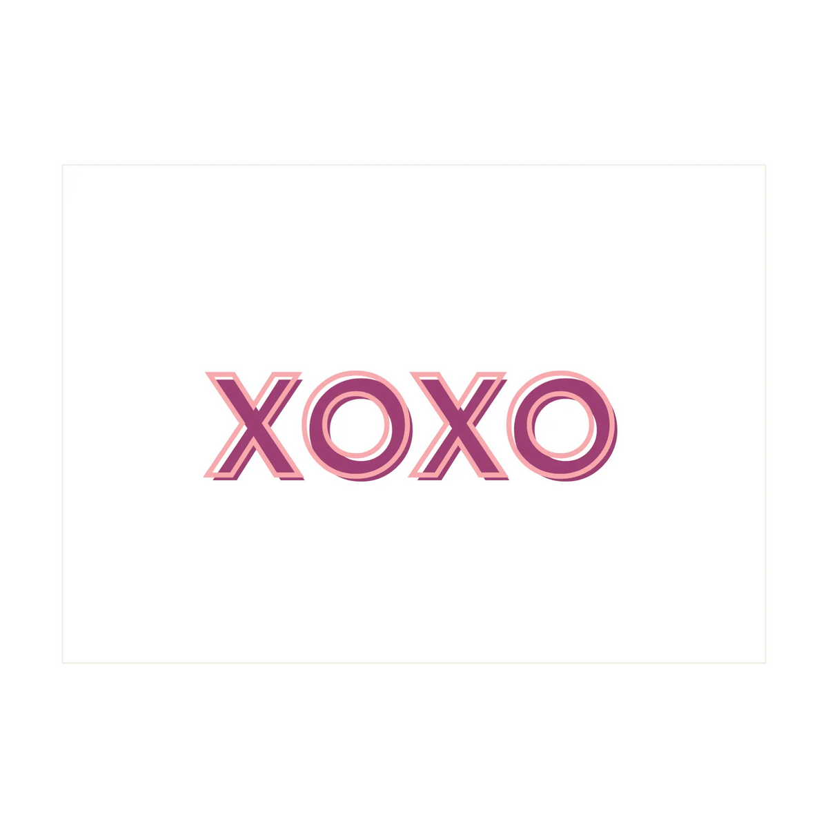 XOXO Greeting Card - Kent Street Cellars