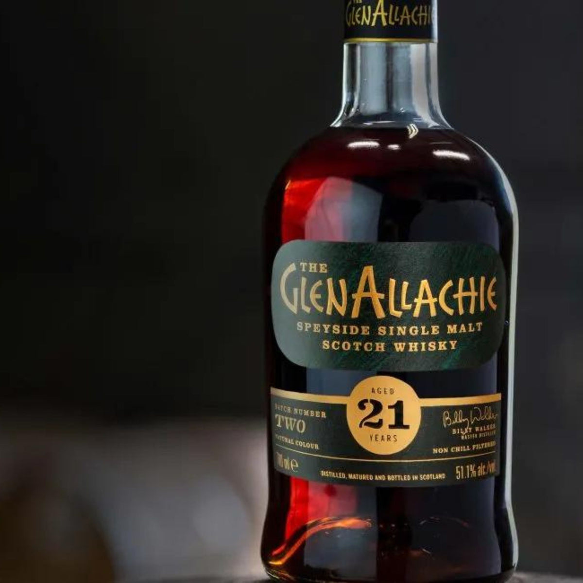 GlenAllachie 21 Batch Two Close Up - Kent Street Cellars
