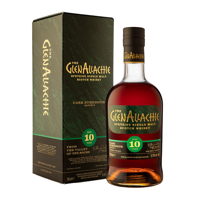 GlenAllachie 10 Year Old Cask Strength Single Malt Scotch Whisky 700ml (Batch 6)