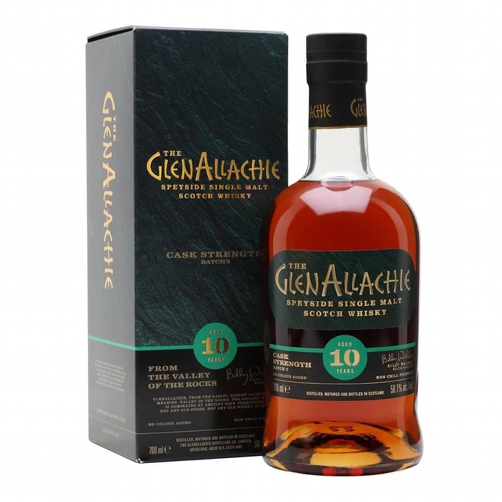 GlenAllachie 10 Year Old Cask Strength Single Malt Scotch Whisky 700ml (Batch 10)