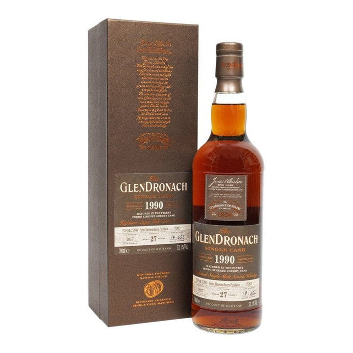 Glendronach 1990 Single Cask #7902 27 Year Old Cask Strength Single Malt Scotch Whisky