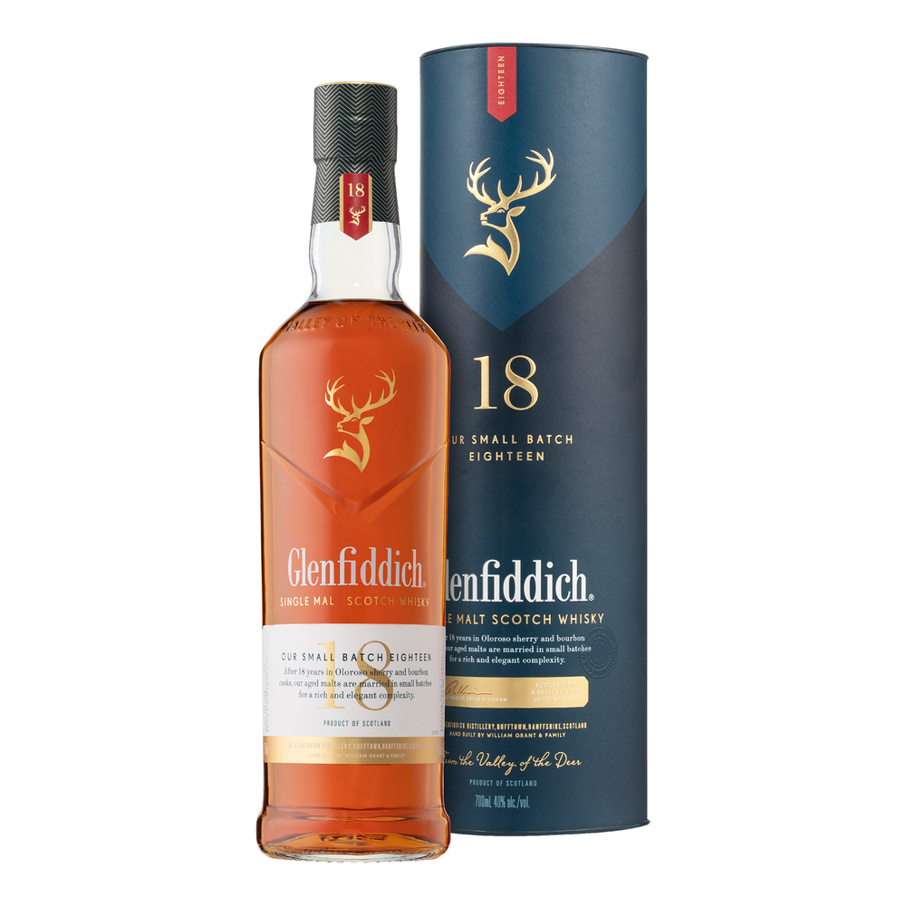 Glenfiddich 18 Year Single Malt Scotch Whisky 700ml
