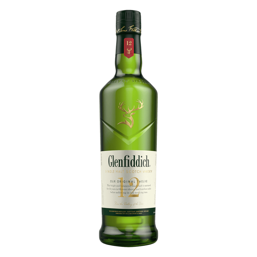 Glenfiddich 12 Year Old Single Malt Scotch Whisky 700mL