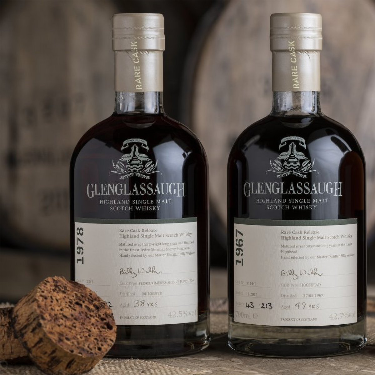 GlenGlassaugh 1978 Rare Cask #2343 Release Pedro Ximenez Sherry Puncheon 38 Year Old Single Malt Scotch Whisky 700ml - Kent Street Cellars