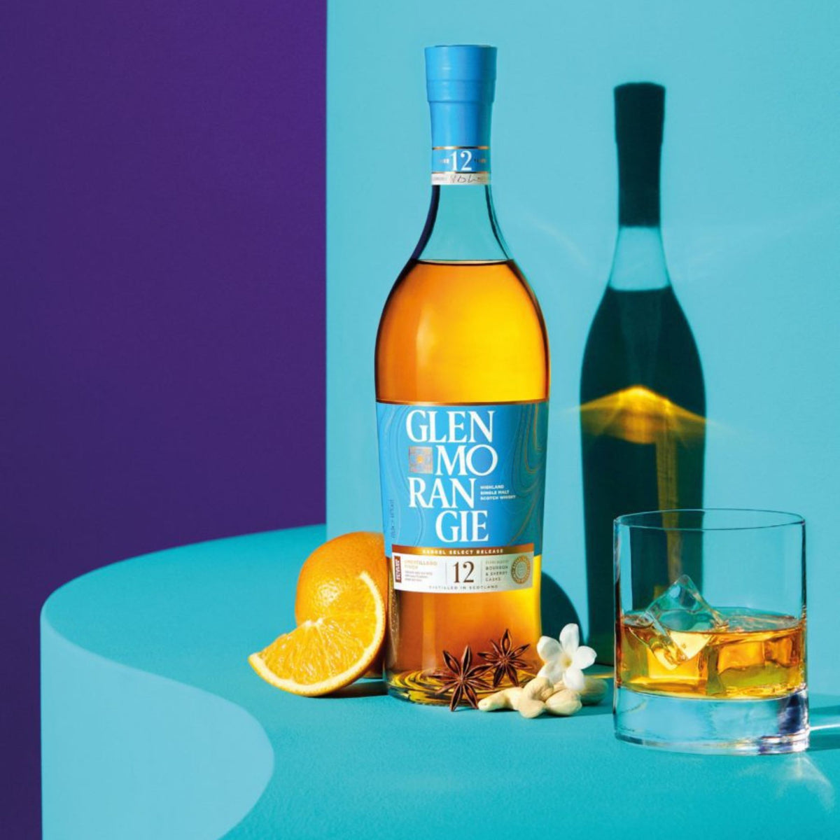 Glenmorangie Amontillado Sherry Cask 12 Year Old in Rocks Glass - Kent Street Cellars