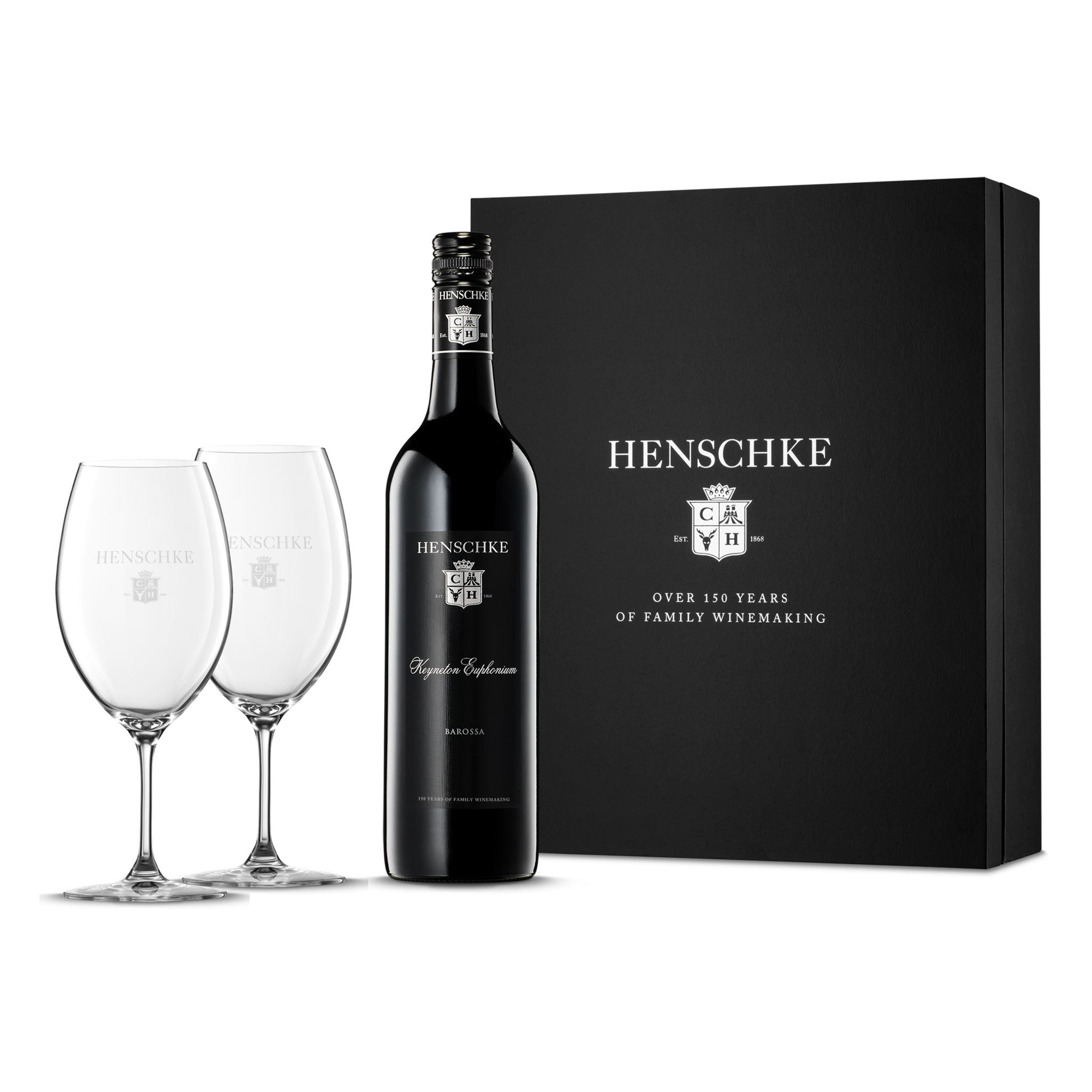 Henschke Keyneton Euphonium 2021 + Plumm Everyday Red Glasses Gift Pack