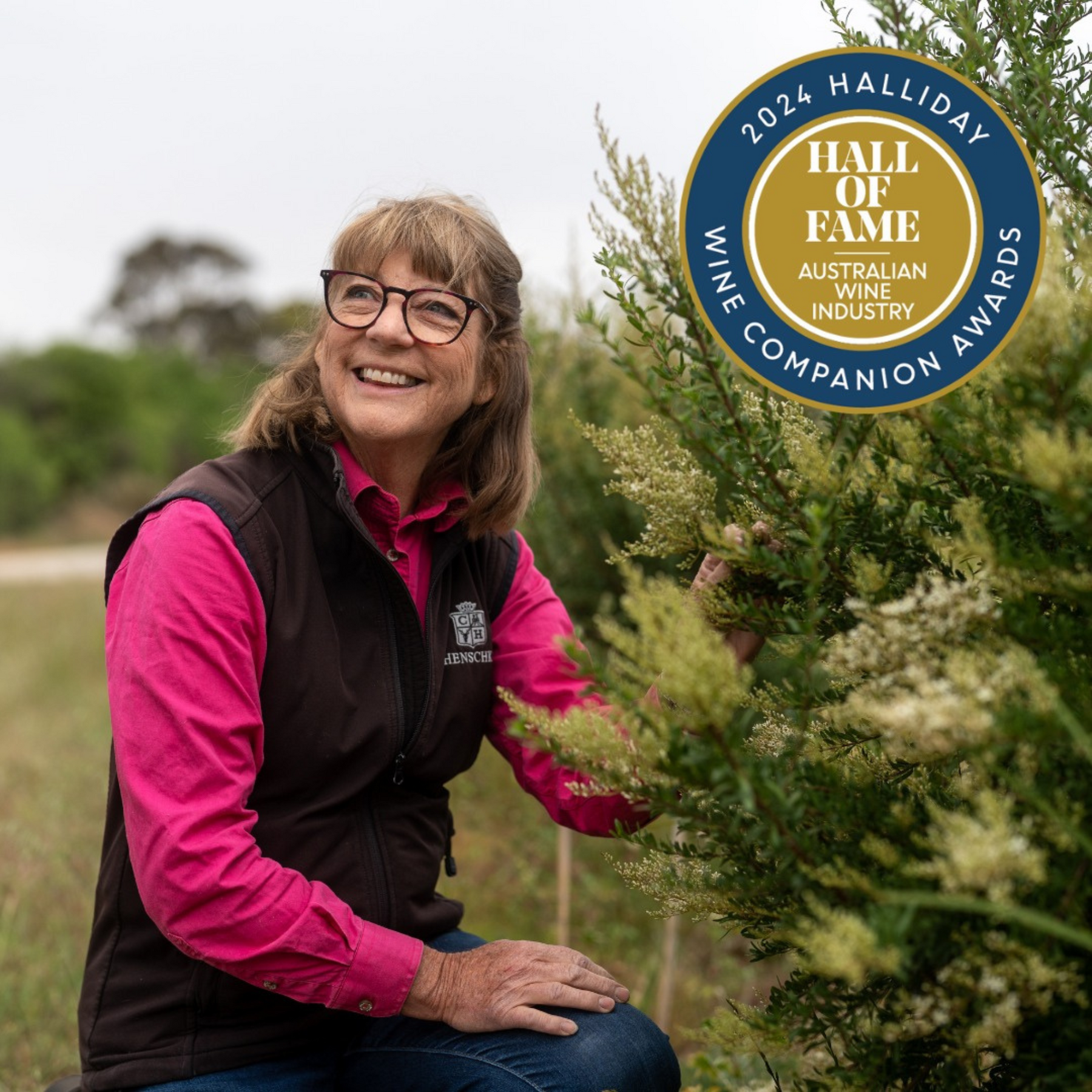 Henschke  are incredibly proud and excited to share that their chief viticulturist, Prue Henschke was announced as the inaugural inductee in the 𝗝𝗮𝗺𝗲𝘀 𝗛𝗮𝗹𝗹𝗶𝗱𝗮𝘆 𝗛𝗮𝗹𝗹 𝗼𝗳 𝗙𝗮𝗺𝗲 at last night’s 2024 Halliday Wine Companion Awards! - Kent Street Cellars