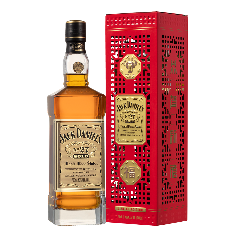Jack Daniel's No. 27 Gold Chinese New Year of the Ox Tennessee Whiskey 700ml (2021 Release)
