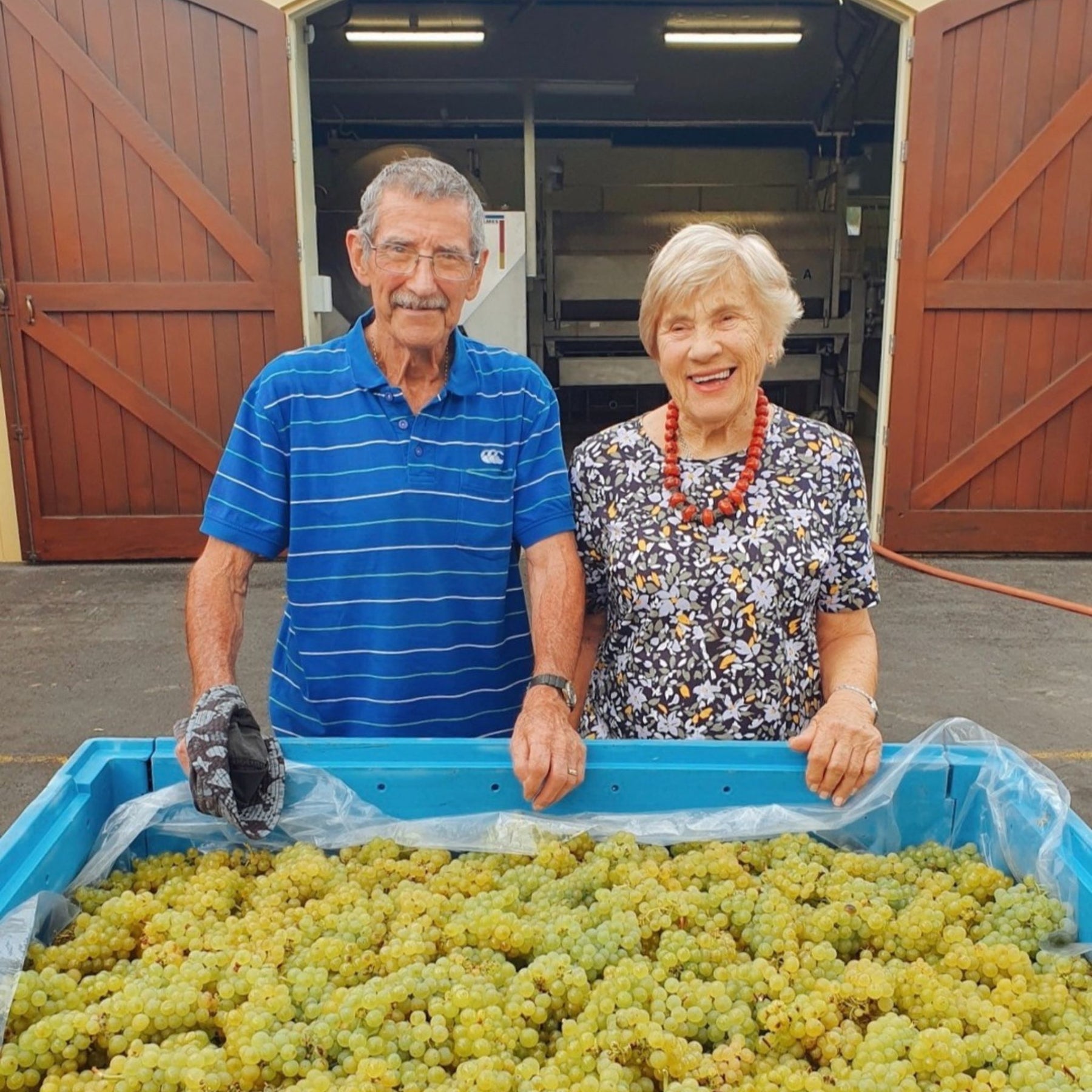 Long term employee Jack Alesich with proprietor Melba Brajkovich - Kent Street Cellars
