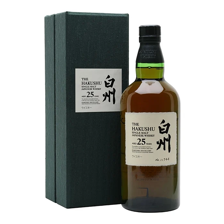 Hakushu 25 Year Old Single Malt Japanese Whisky 700ml