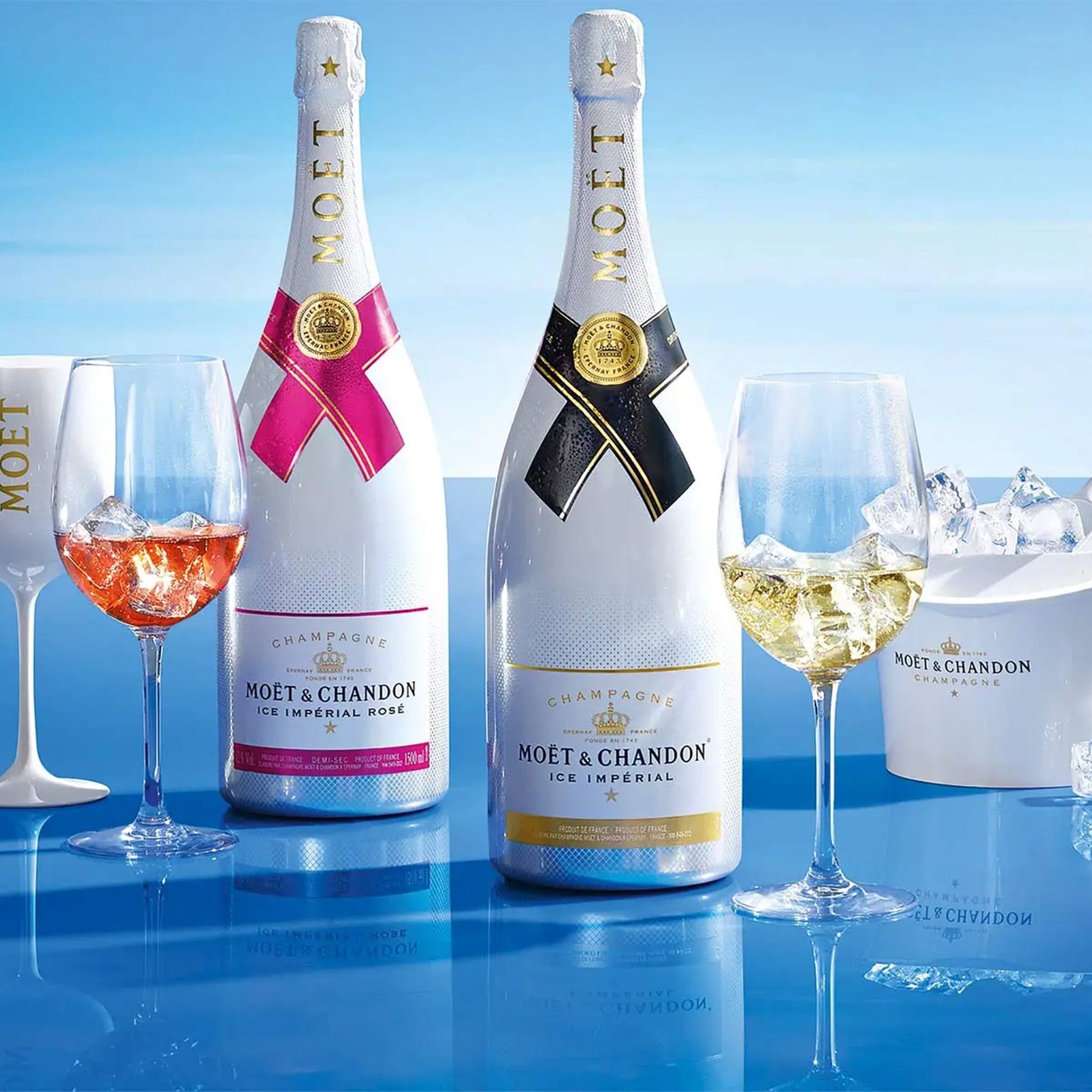 Moët & Chandon Ice Impérial Rosé + 2 Glasses Set