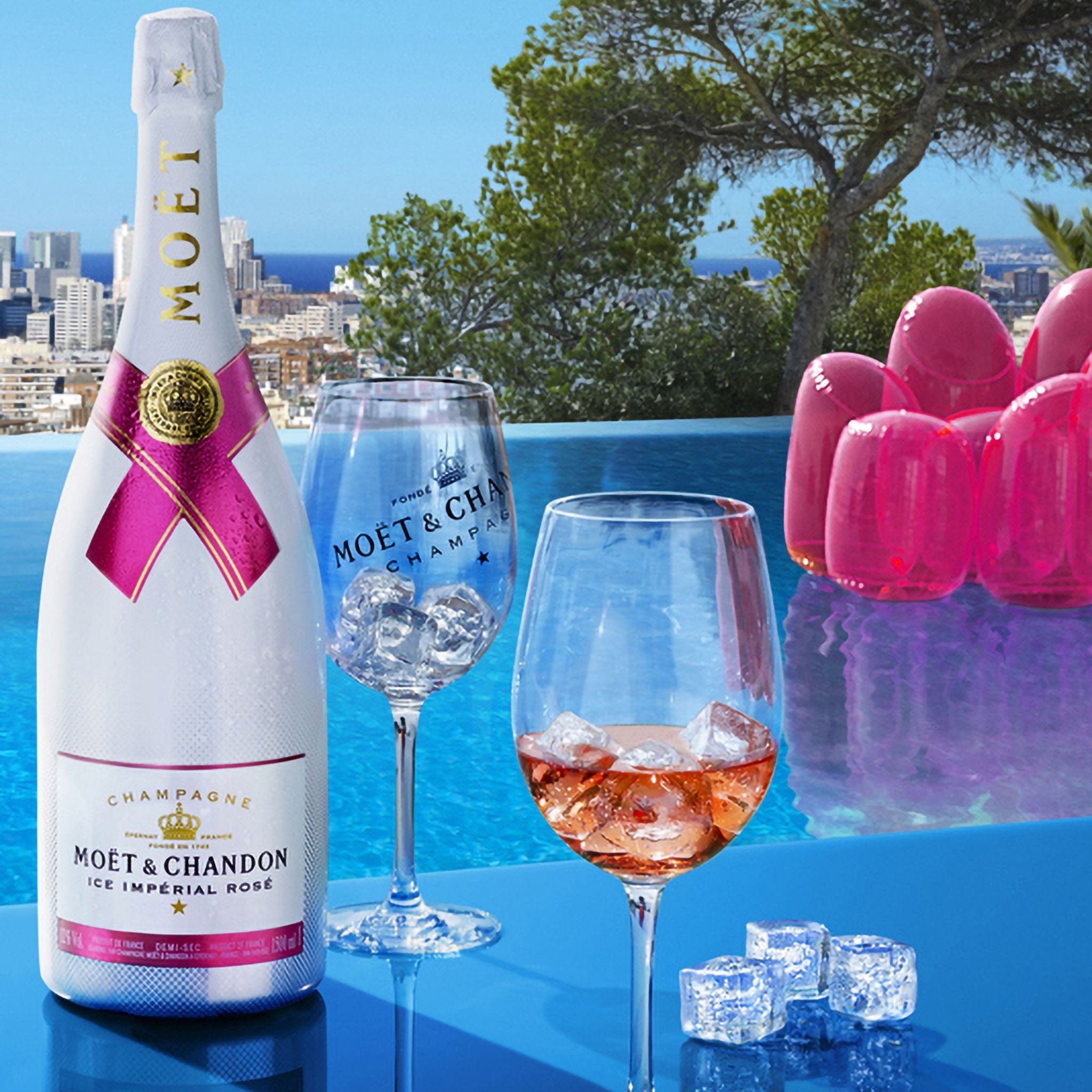 Moët & Chandon Ice Impérial Rosé + 2 Glasses Set