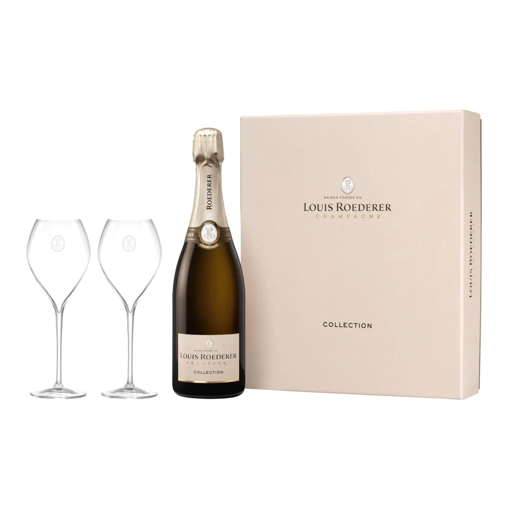 Louis Roederer Collection 244 NV + 2 Champagne Flutes - Kent Street Cellars