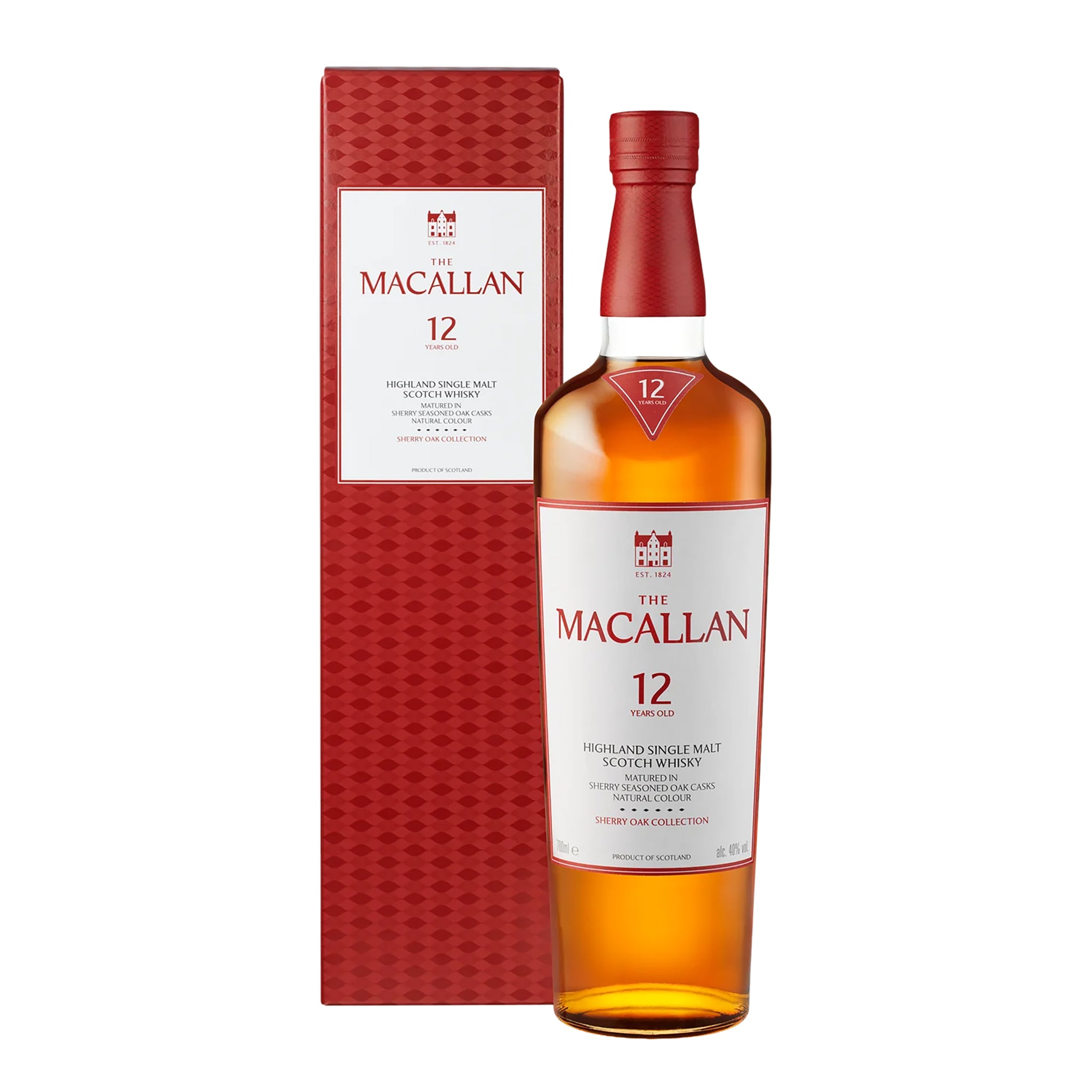 The Macallan 12 Year Old Sherry Oak Cask Single Malt Scotch Whisky 700ml