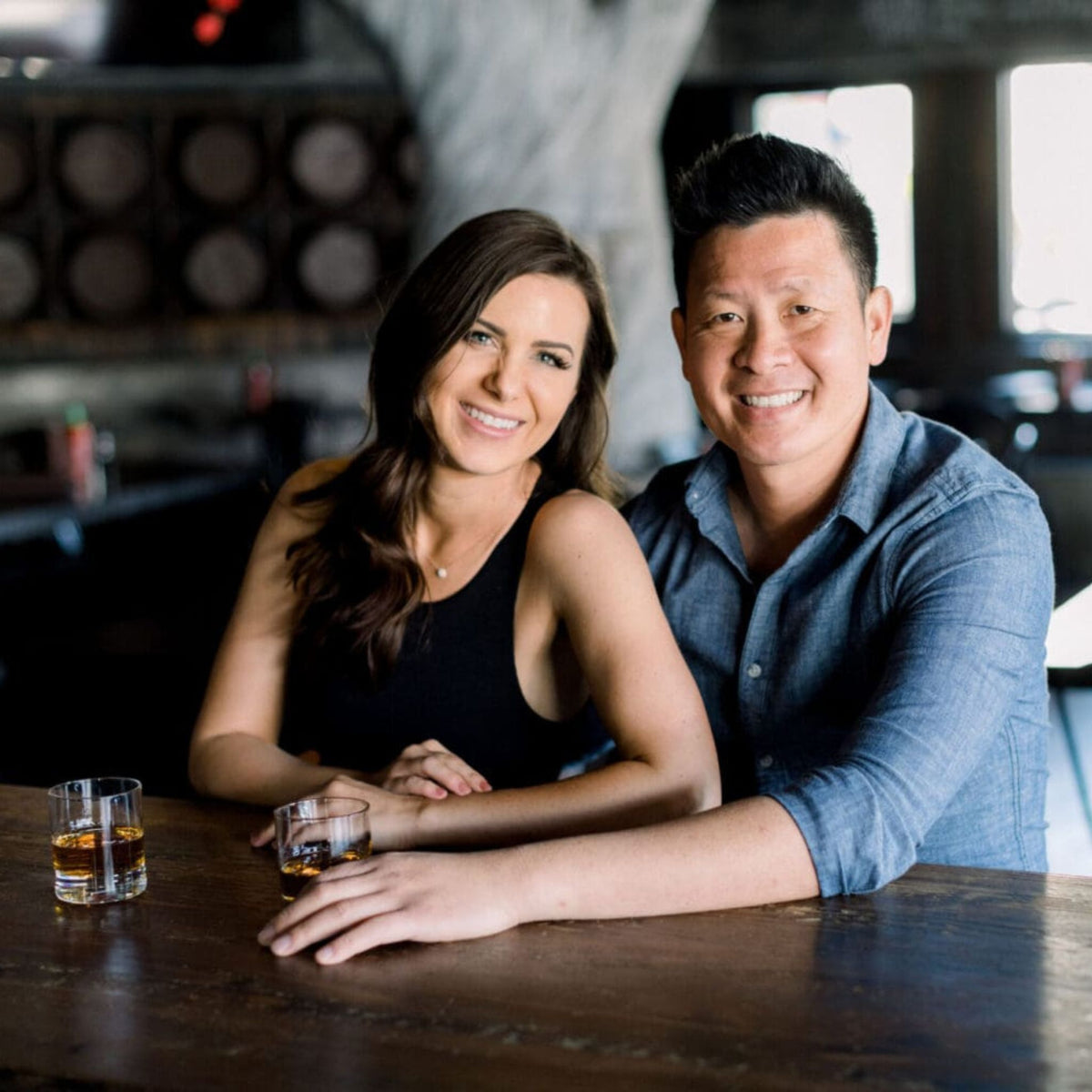 Why peanut butter whiskey? For co-founder Steve, peanut butter was a fascinating, new flavour after immigrating as a refugee from Cambodia. His curiosity led him to create a bestselling peanut butter whiskey cocktail at his bar. - Kent Street Cellars
