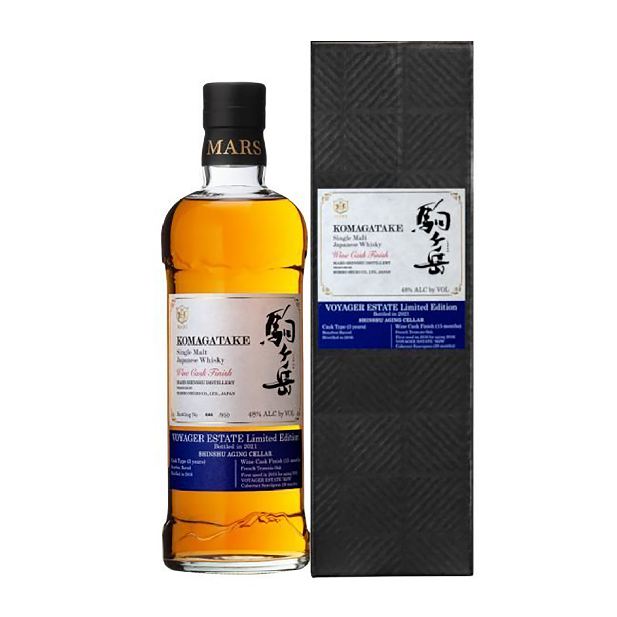 Mars Distillery Komagatake Voyager Estate Wine Cask Finish Single Malt Japanese Whisky 700ml (2021 Release)