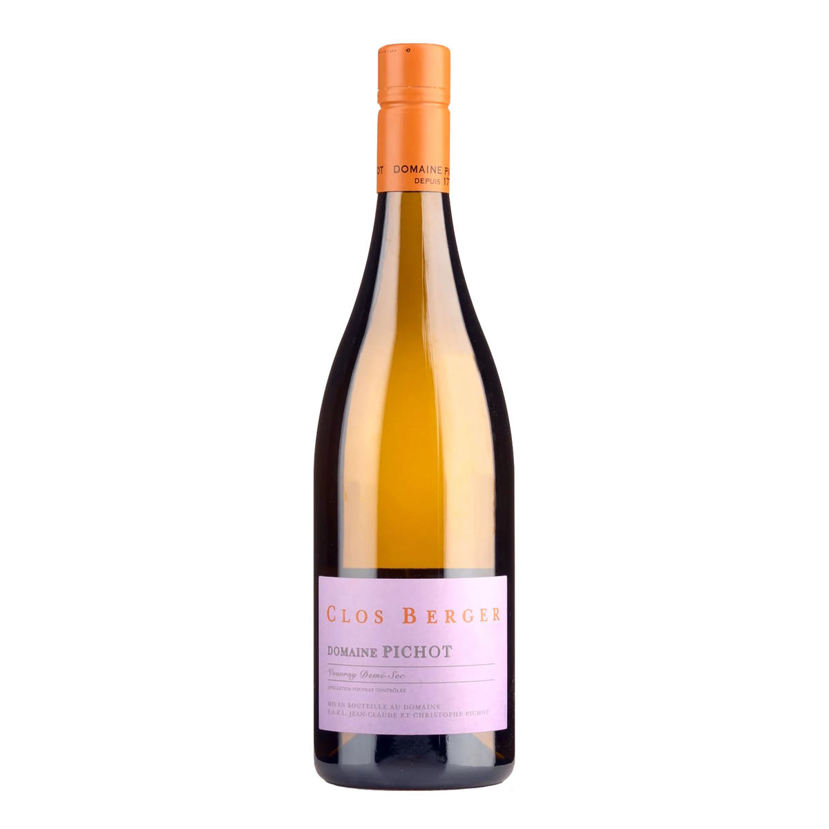 Products Domaine Pichot Clos Berger Vouvray Demi-Sec 2020 - Kent Street Cellars