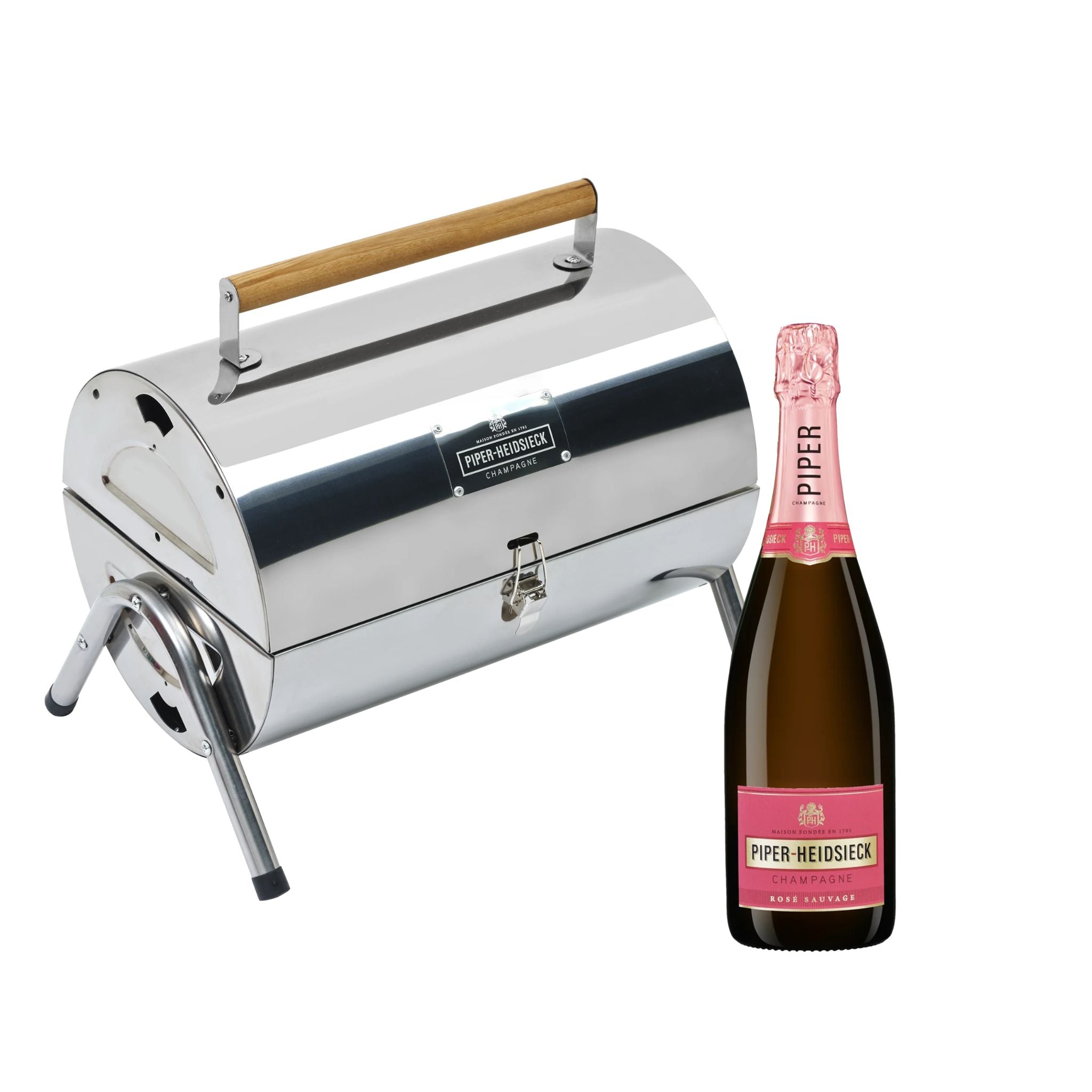 ﻿Piper-Heidsieck Rose Sauvage with BBQ Grill & Ice Cooler