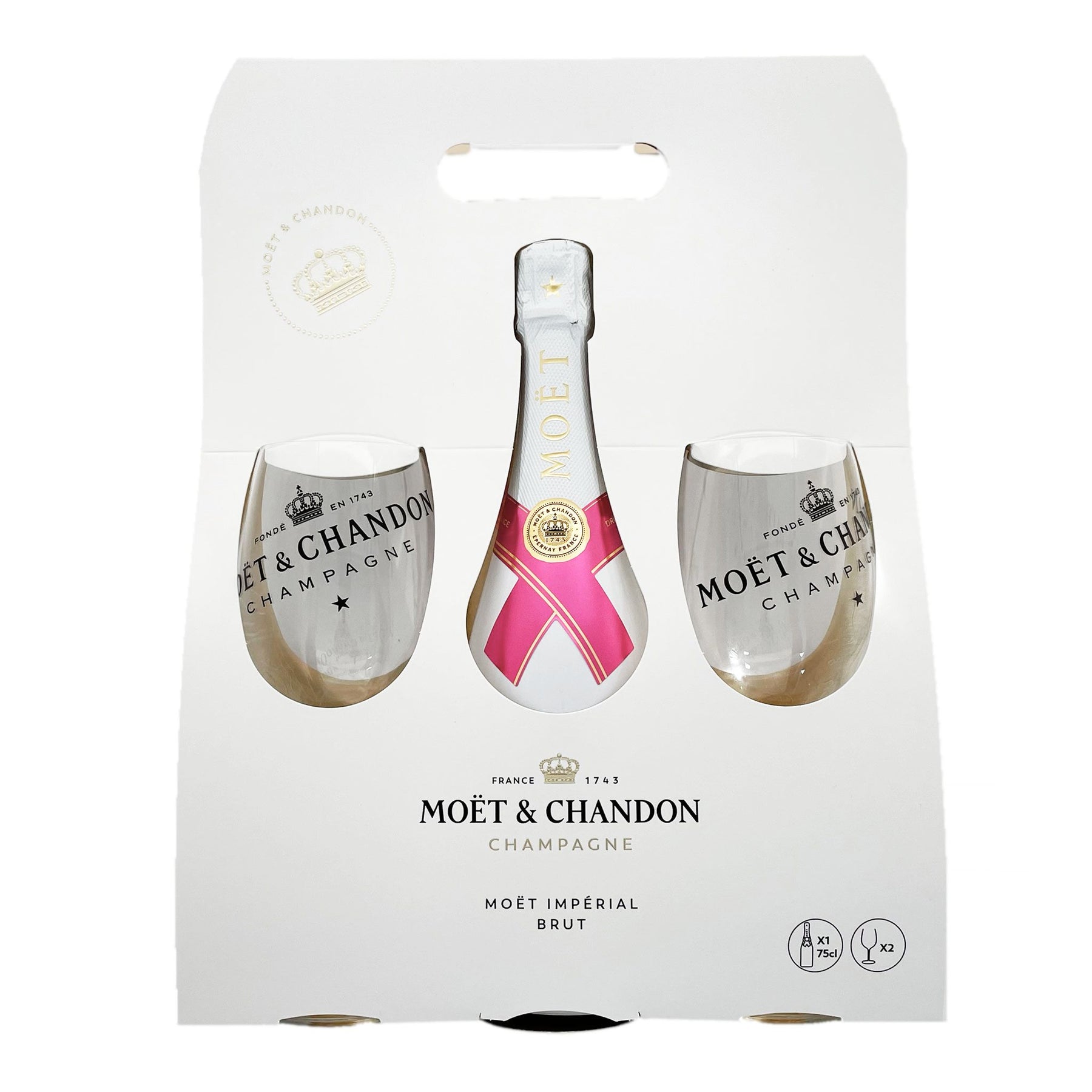 Moët & Chandon Ice Impérial Rose + 2 Glasses Set - Kent Street Cellars
