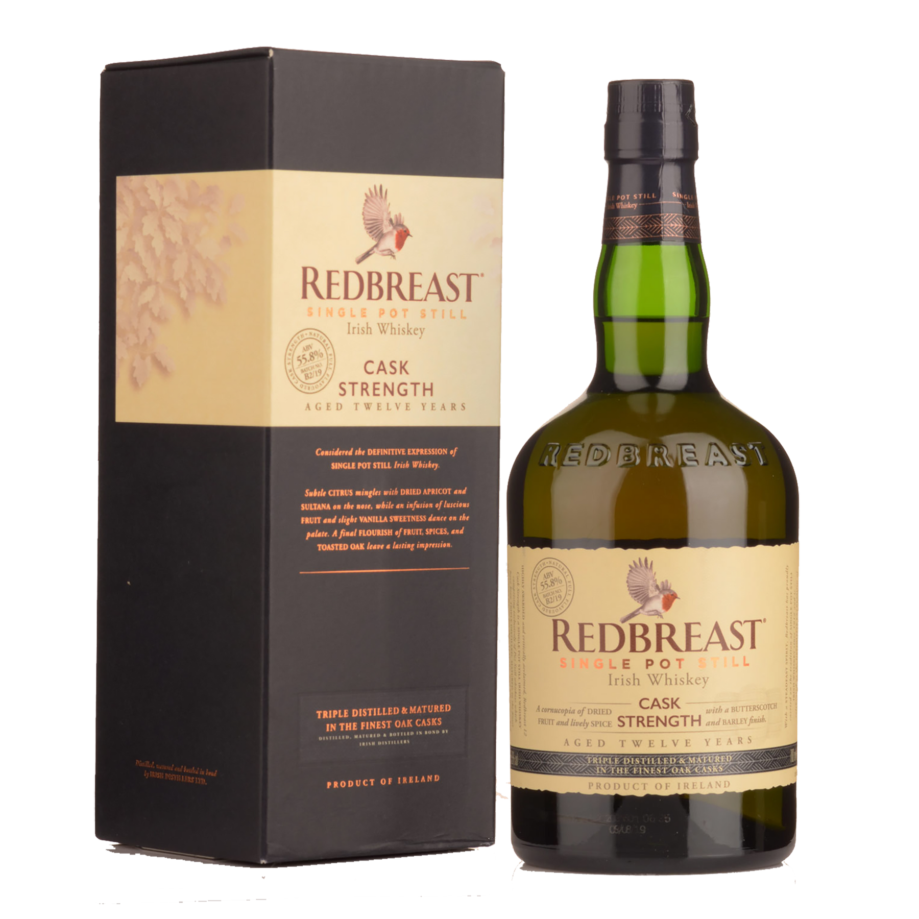 Redbreast Cask Strength 12 Year Old Single Pot Still Irish Whiskey 700ml