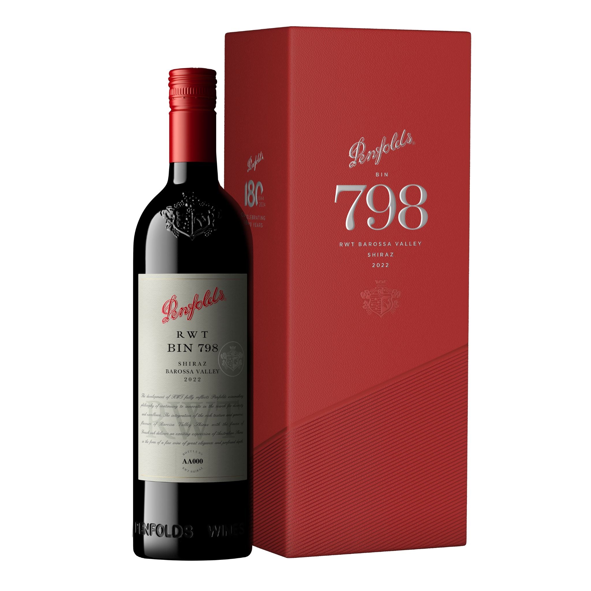 Penfolds RWT Bin 798 Shiraz 2022 (Gift Boxed)