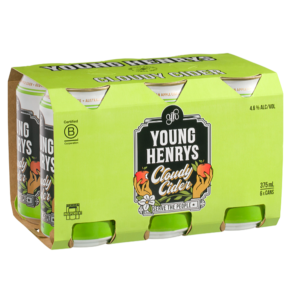 Young Henry's Cloudy Apple Cider (6 Pack) - Kent Street Cellars
