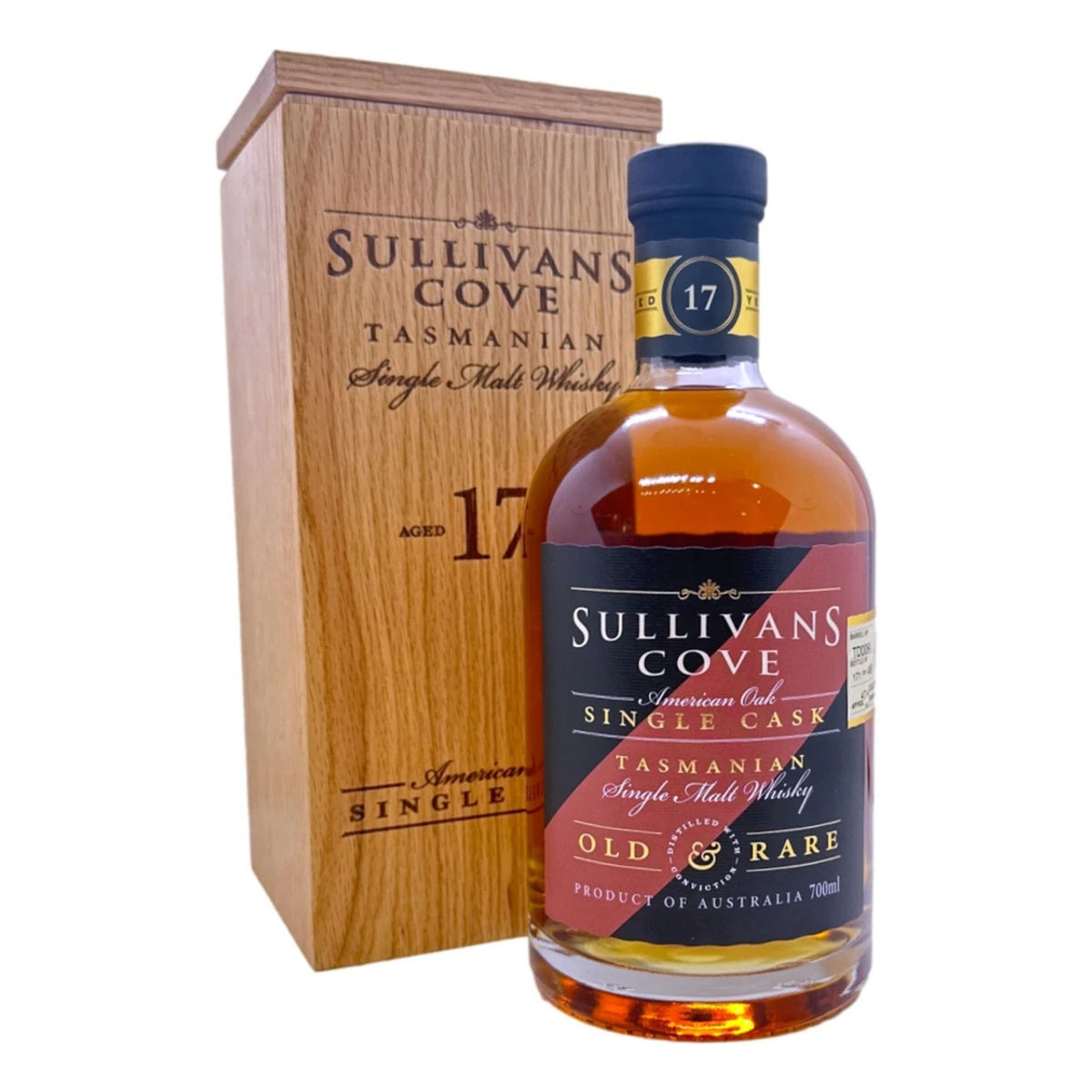 Sullivans Cove American Oak Single Cask 17 Year Old Whisky 700ml (TD0107) - Kent Street Cellars