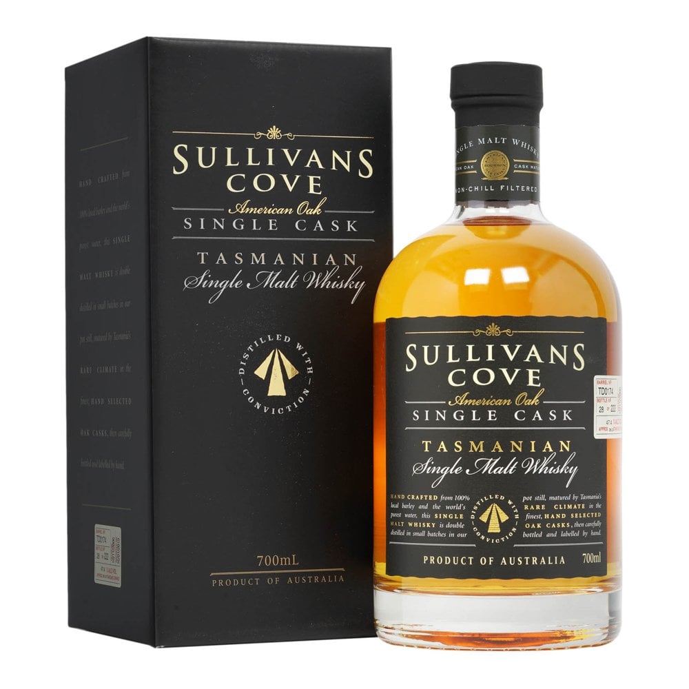 Sullivans Cove American Oak Single Cask Single Malt Whisky 700ml (TD0175) - Kent Street Cellars