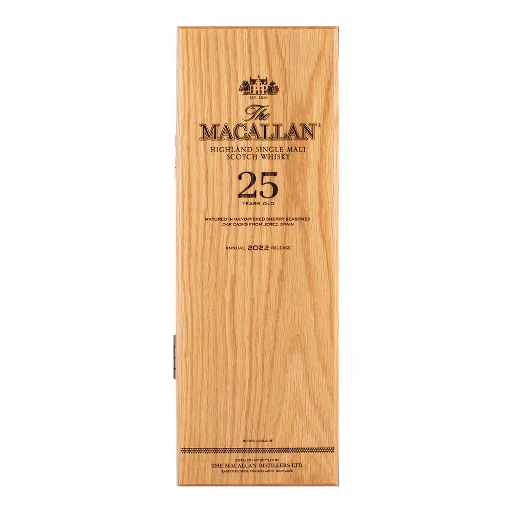 The Macallan Sherry Oak 25 Year Old Single Malt Scotch Whisky 700ml (2022 Release) - Kent Street Cellars