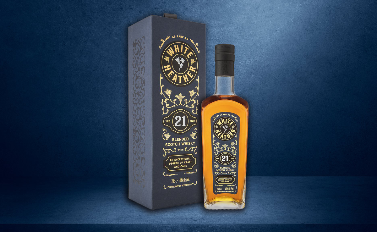 GlenAllachie White Heather 21 Year Old Blended Scotch Whisky 700ml