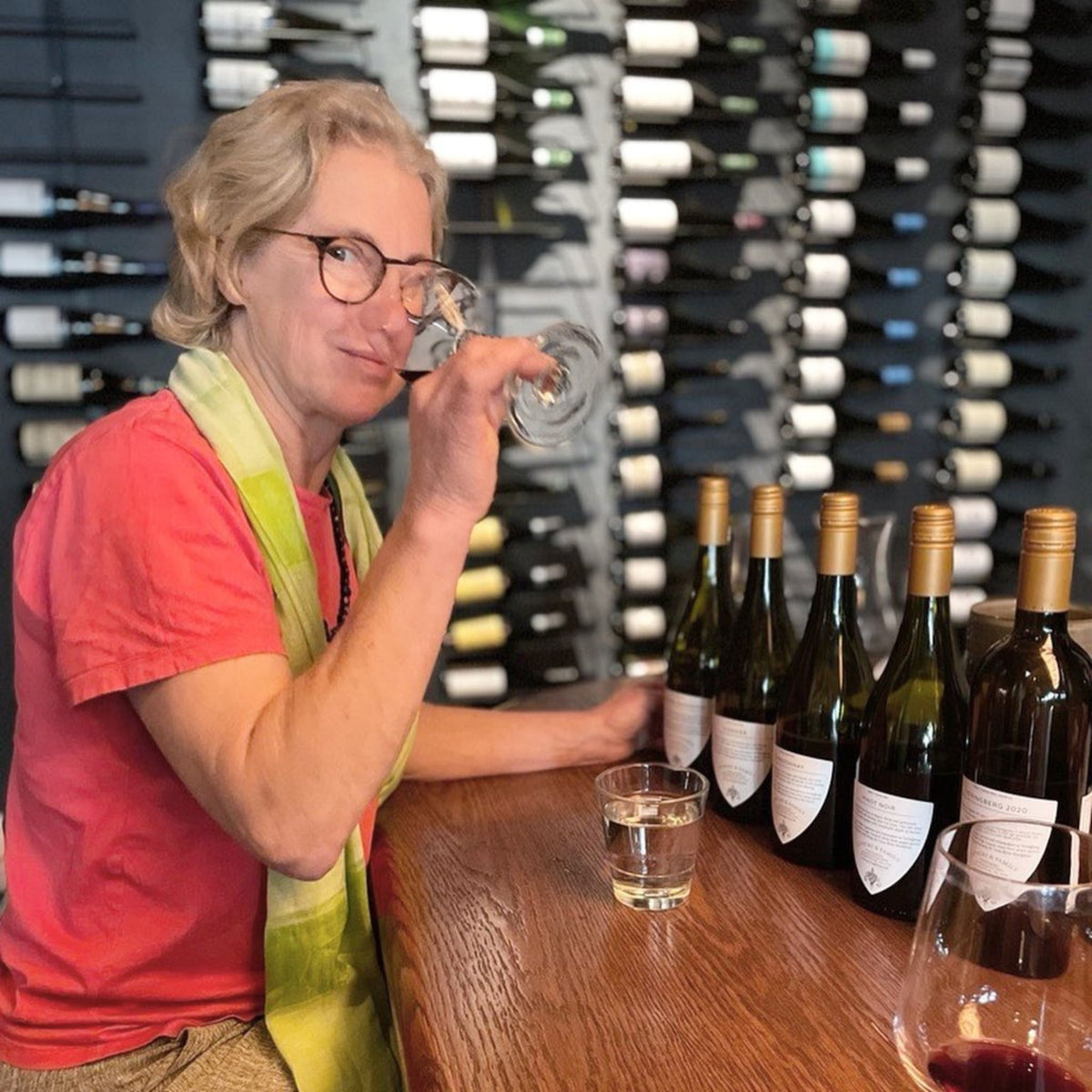 It drinks bright and savoury, with a refined texture that deepens into plummy richness and velvety structure. Cool alpine spices add a layer of seriousness as the wine unfurls slowly in the glass. While it’s tempting to enjoy now, it has the strength and balance to evolve beautifully over the next 10+ years. - Kent Street Cellars