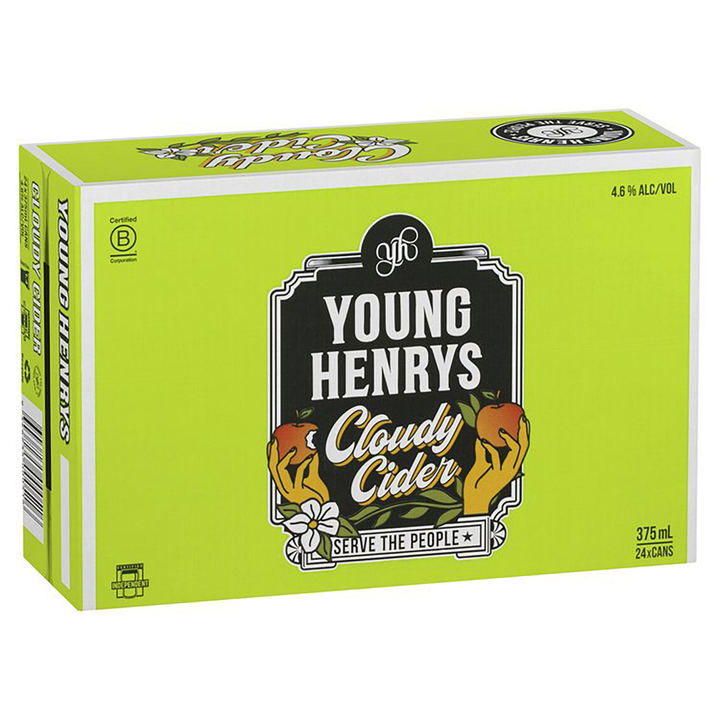 Young Henry's Cloudy Apple Cider (Case)