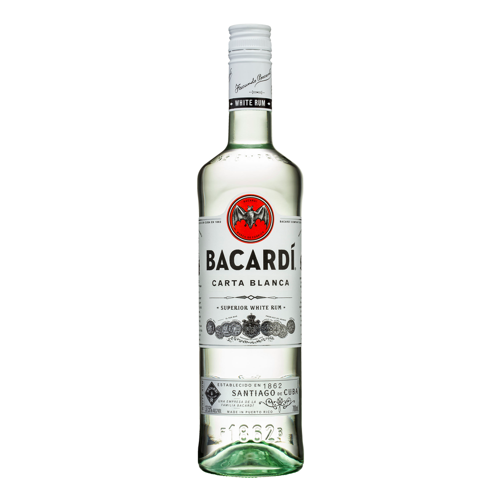 Bacardi Carta Blanca Superior White Rum 700ml - Kent Street Cellars
