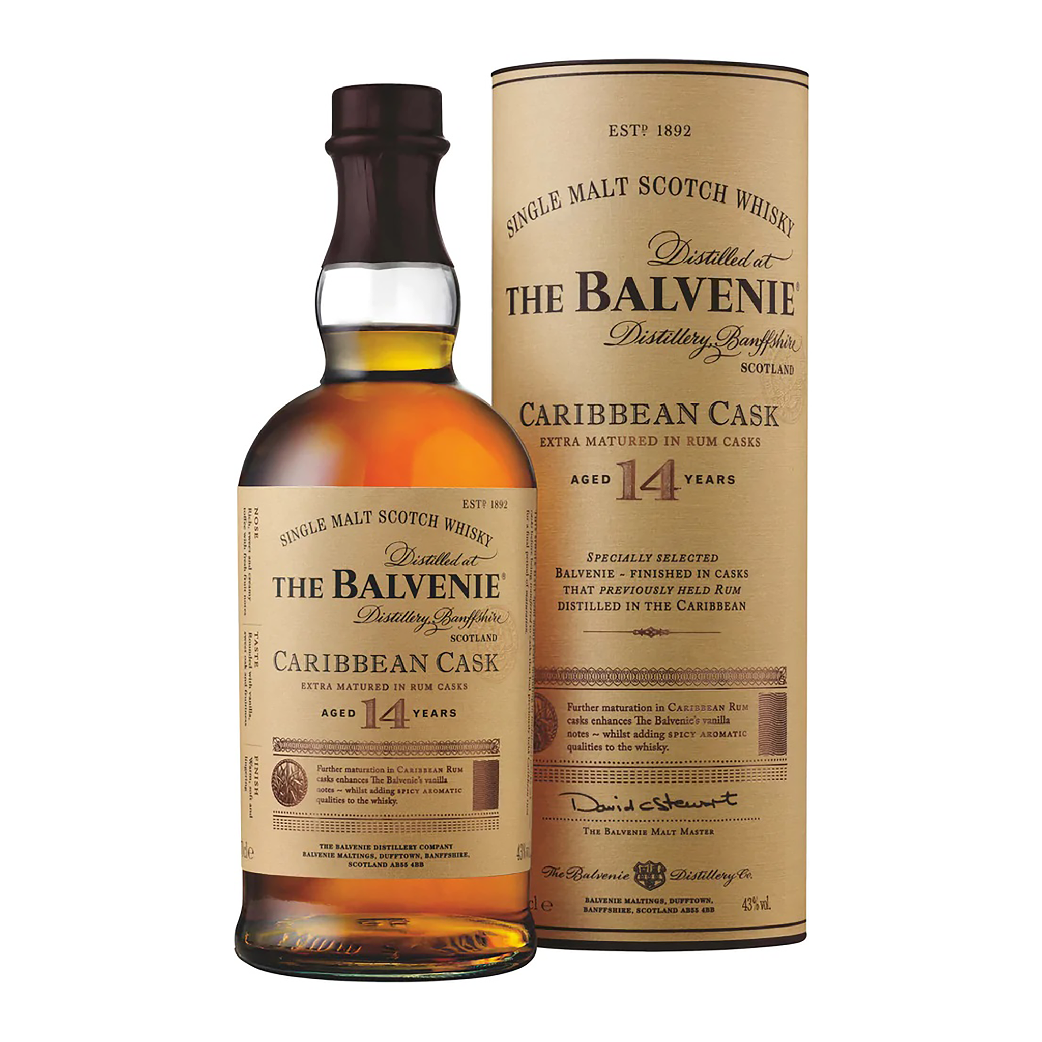 Balvenie Caribbean Cask 14 Year Old Single Malt Scotch Whisky 700ml