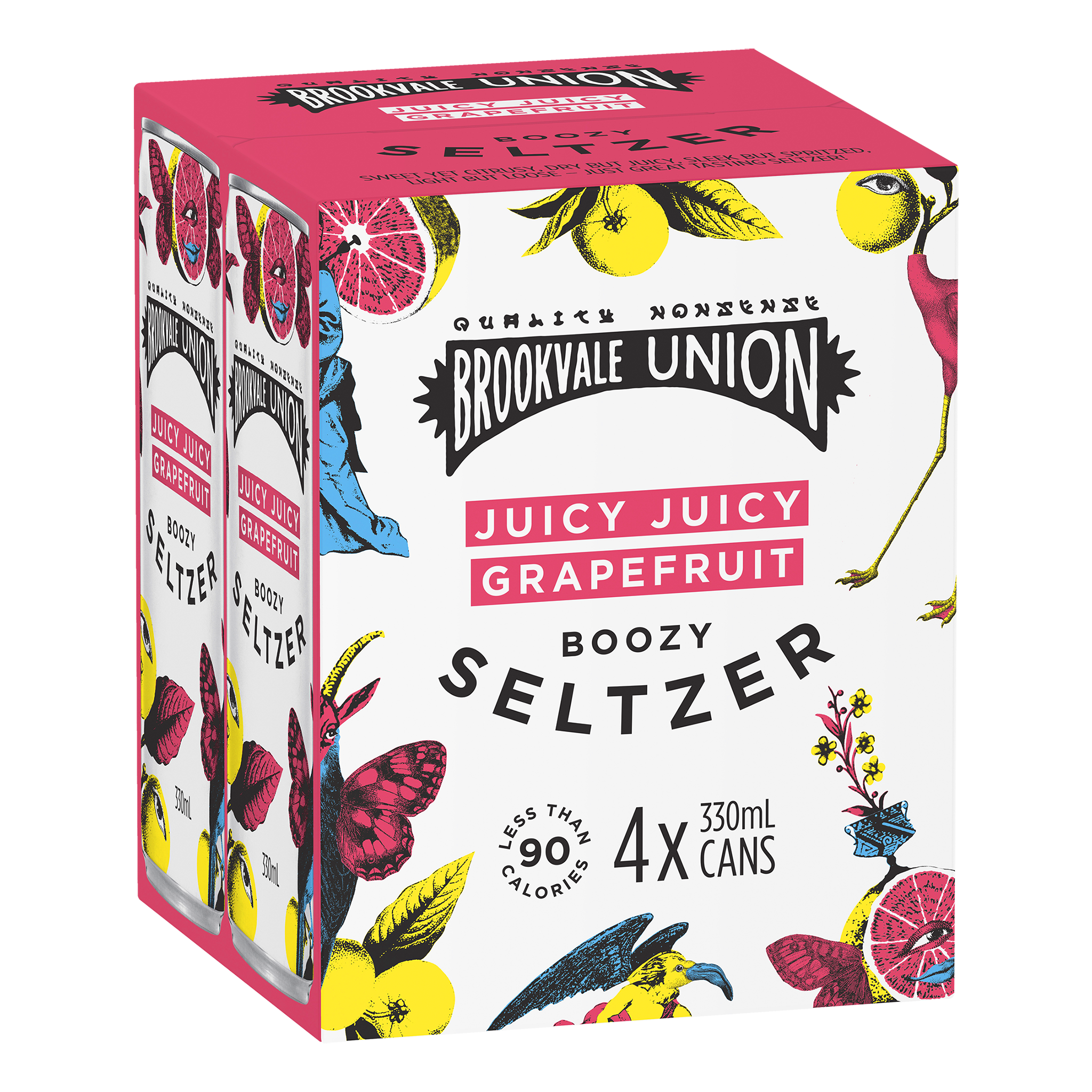 Brookvale Union Juicy Juicy Grapefruit Boozy Seltzer (Case)