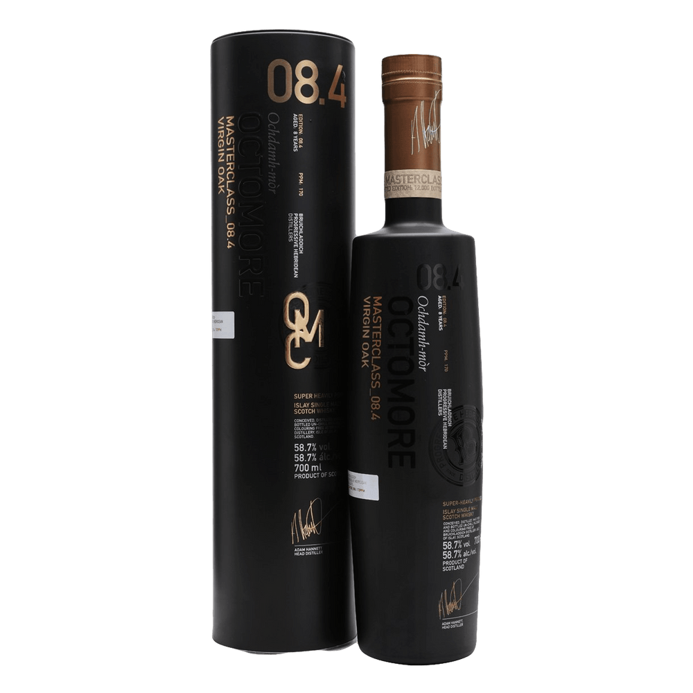 Bruichladdich Octomore 08.4 Masterclass Virgin Oak Cask Strength Single Malt Scotch Whisky 700ml