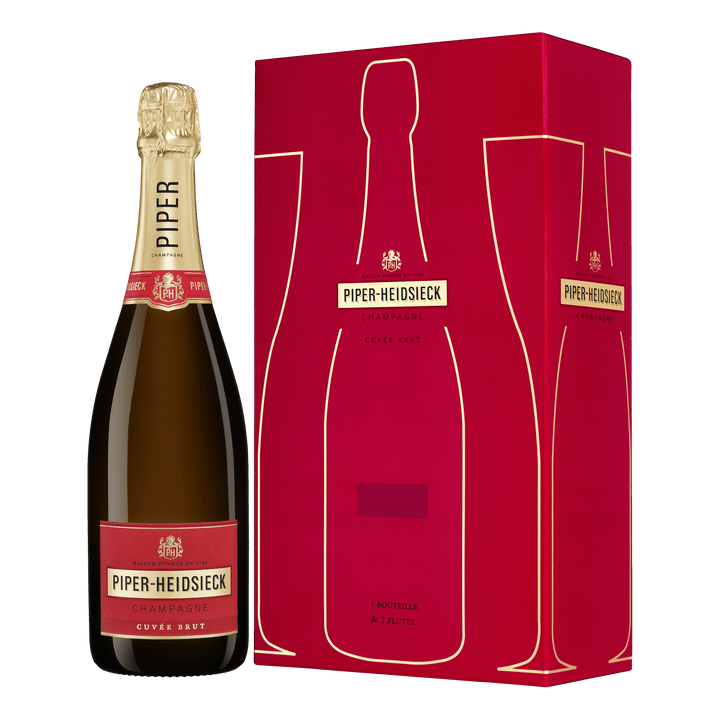 Piper-Heidsieck Gift Pack + 2 Champagne Flutes