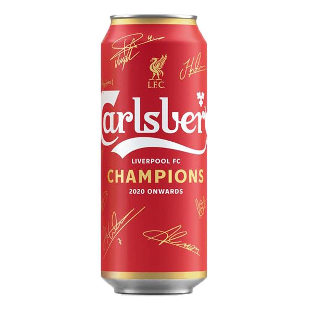 Carlsberg Lager Liverpool FC Cans 500ml  - Kent Street Cellars