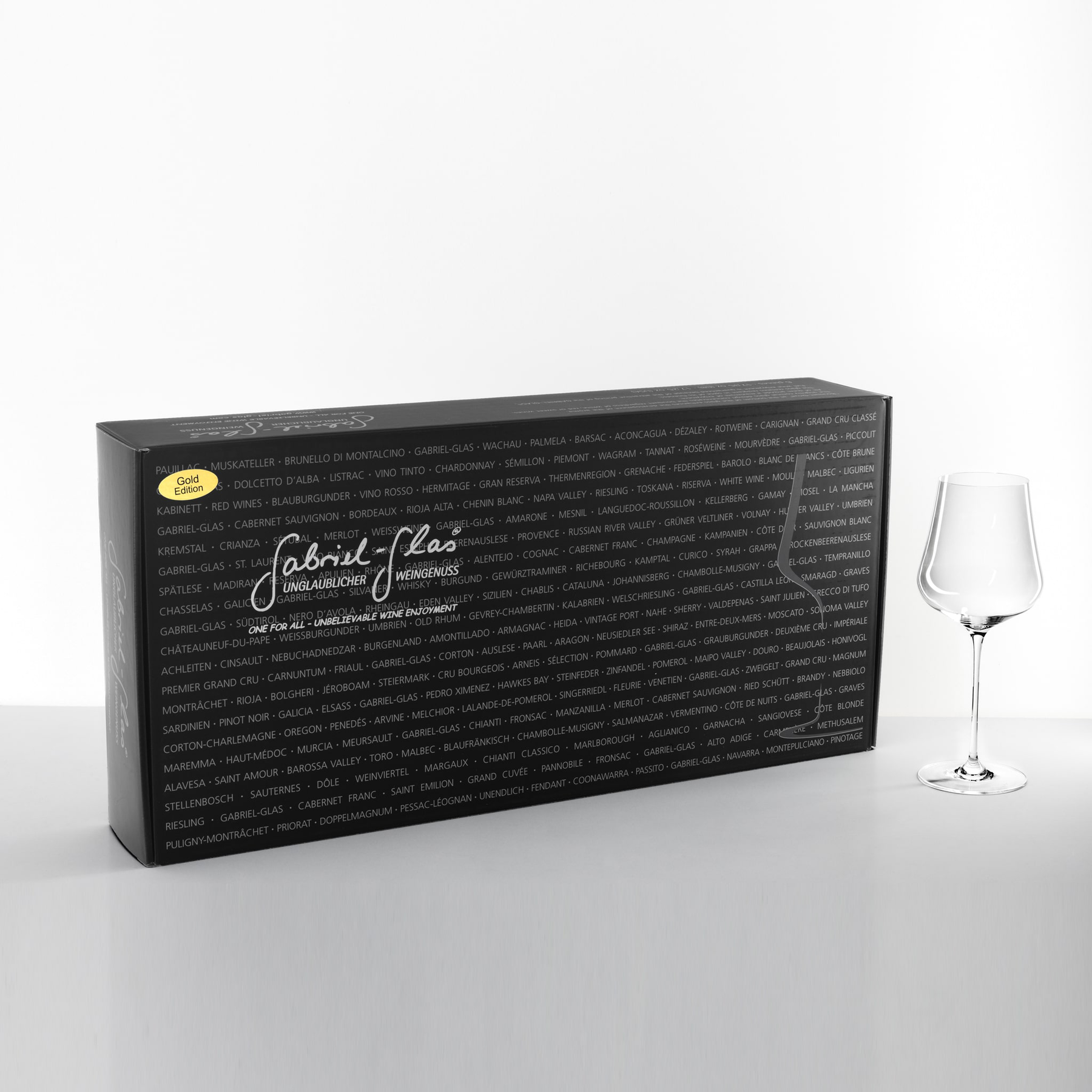 Gabriel-Glas Gold Edition Wine Glass Gift Box (6 Pack)