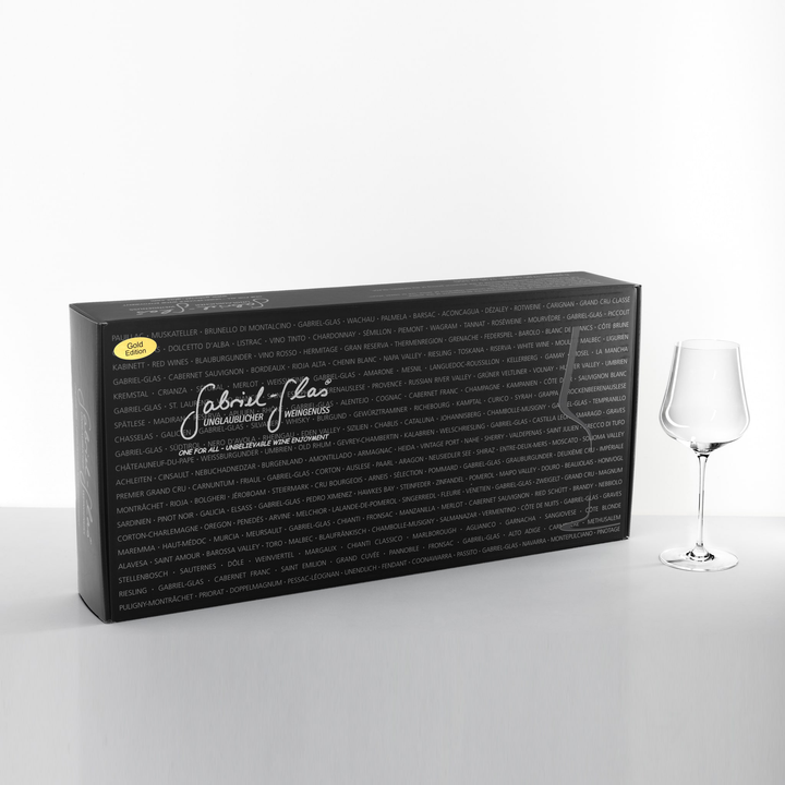 Gabriel-Glas Gold Edition Wine Glass Gift Box (6 Pack)