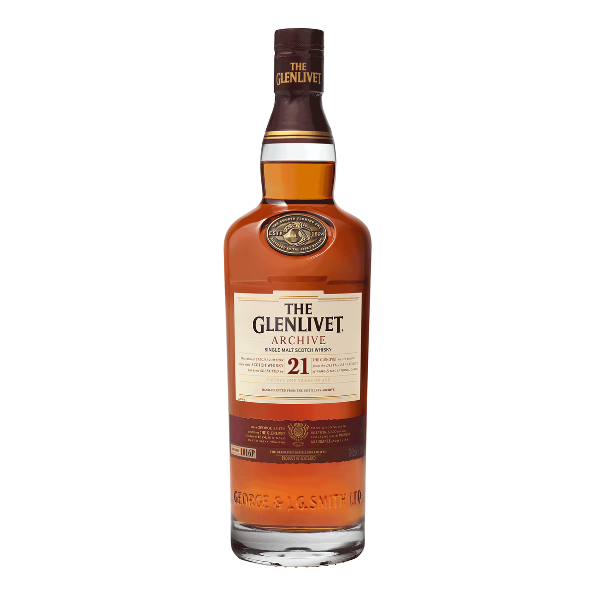 Glenlivet Archive 21 Year Old Single Malt Scotch Whisky 700ml - Kent Street Cellars