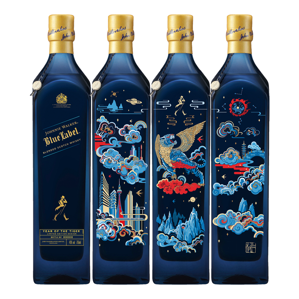 Johnnie Walker Blue Label Chinese New Year Limited Edition Year of the Tiger Blended Scotch Whisky 700mL - Kent Street Cellars