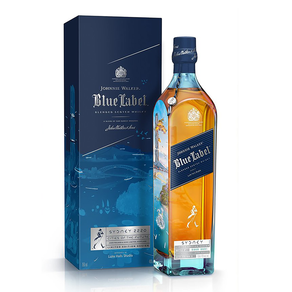 Johnnie Walker Blue Label Sydney Cities Of The Future Limited Edition Blended Scotch Whisky 750ml - Kent Street Cellars