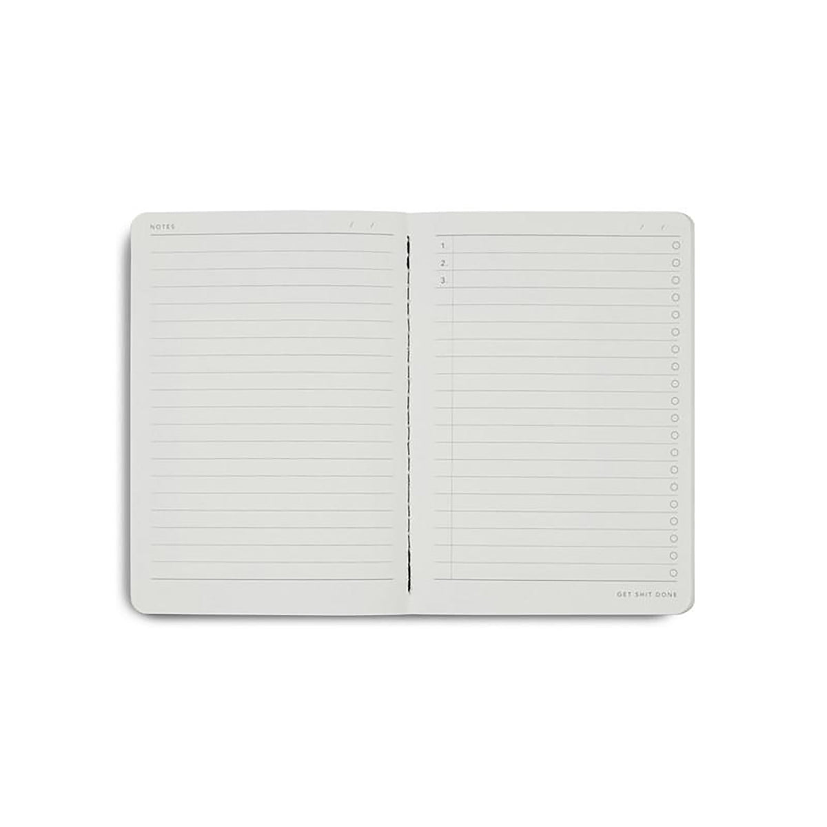 MiGoals Get Shit Done Notebook, Burgundy & Gold, A6
