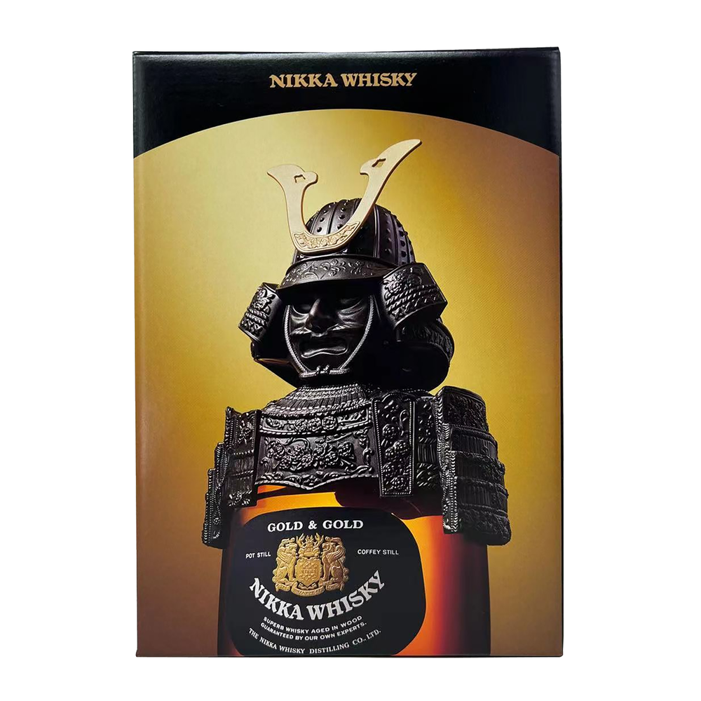 Nikka Gold & Gold Samurai Armour & Helmet Blended Japanese Whisky 750ml